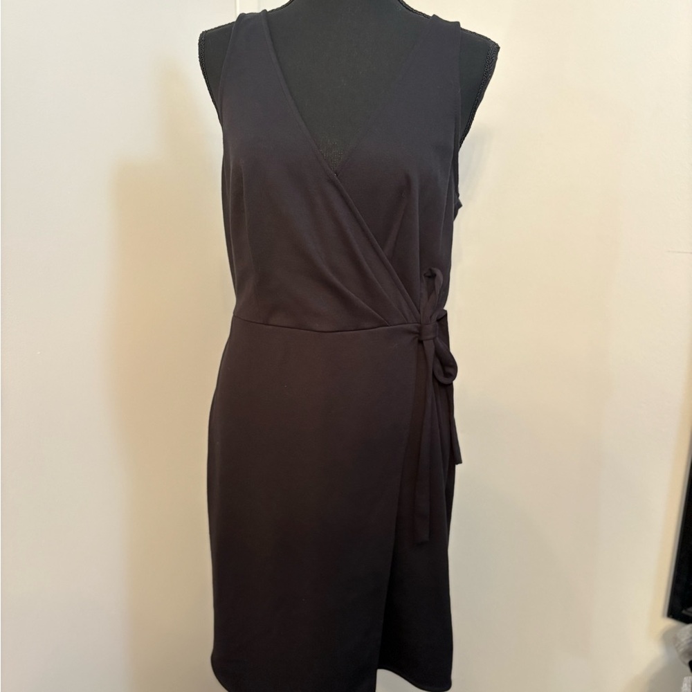 a new day Black Wrap Mini Dress
